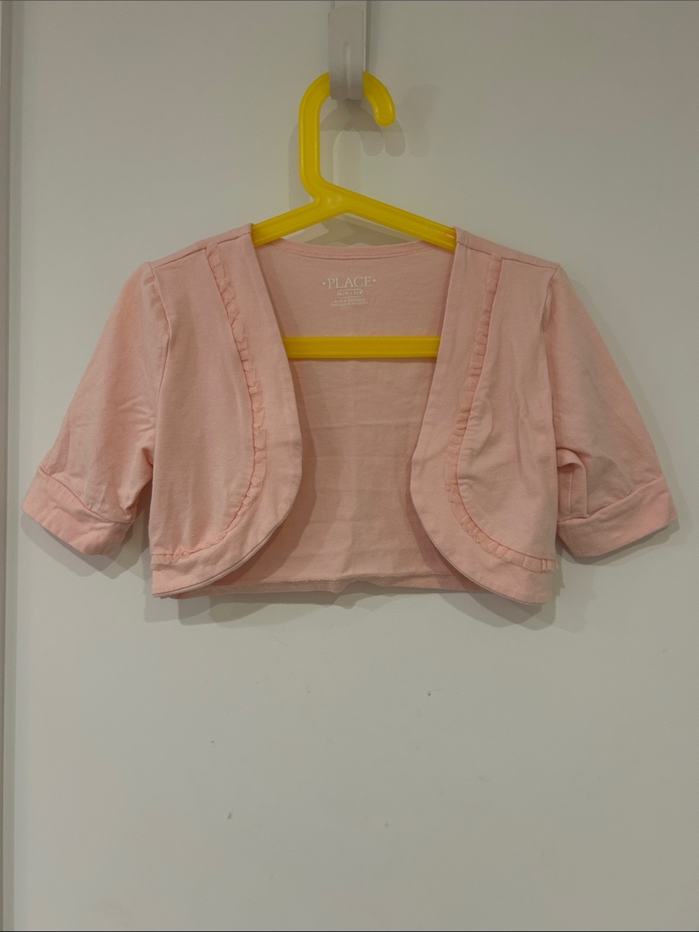 The Children's Place Light Pink Cropped Bolero Cardigan